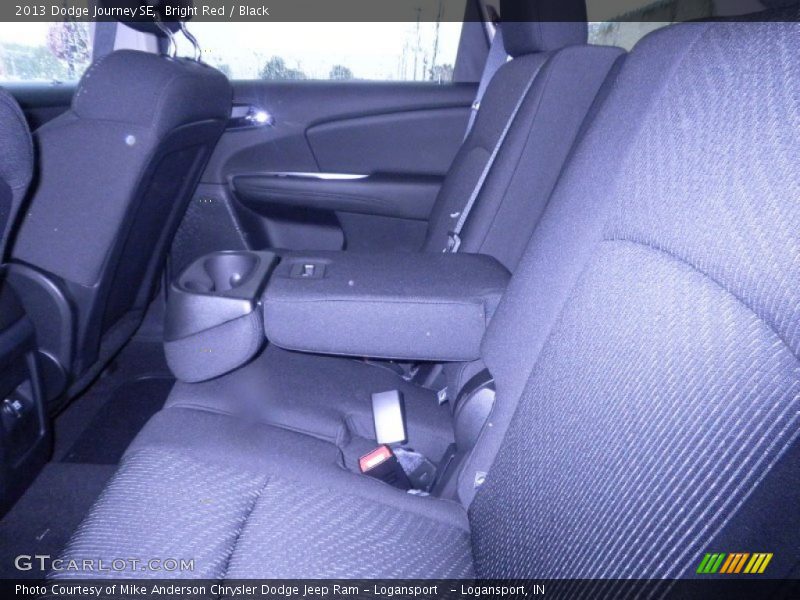 Bright Red / Black 2013 Dodge Journey SE