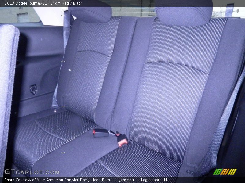 Bright Red / Black 2013 Dodge Journey SE