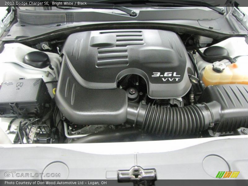 Bright White / Black 2012 Dodge Charger SE