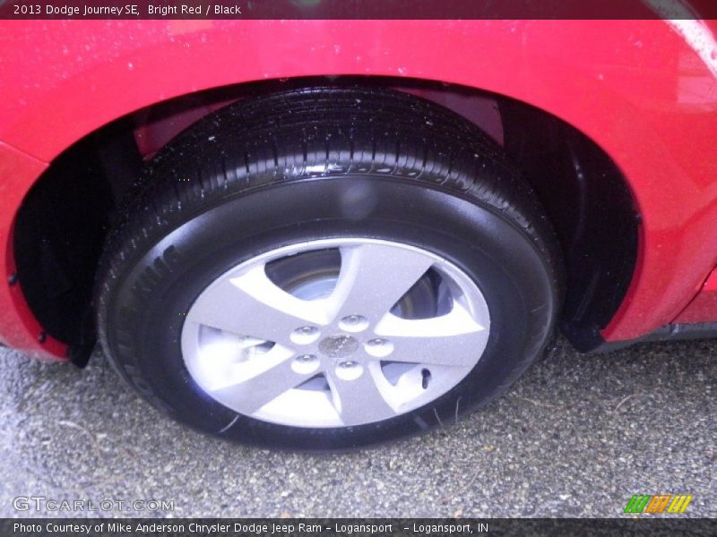 Bright Red / Black 2013 Dodge Journey SE