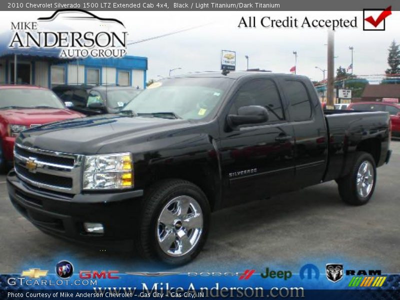 Black / Light Titanium/Dark Titanium 2010 Chevrolet Silverado 1500 LTZ Extended Cab 4x4
