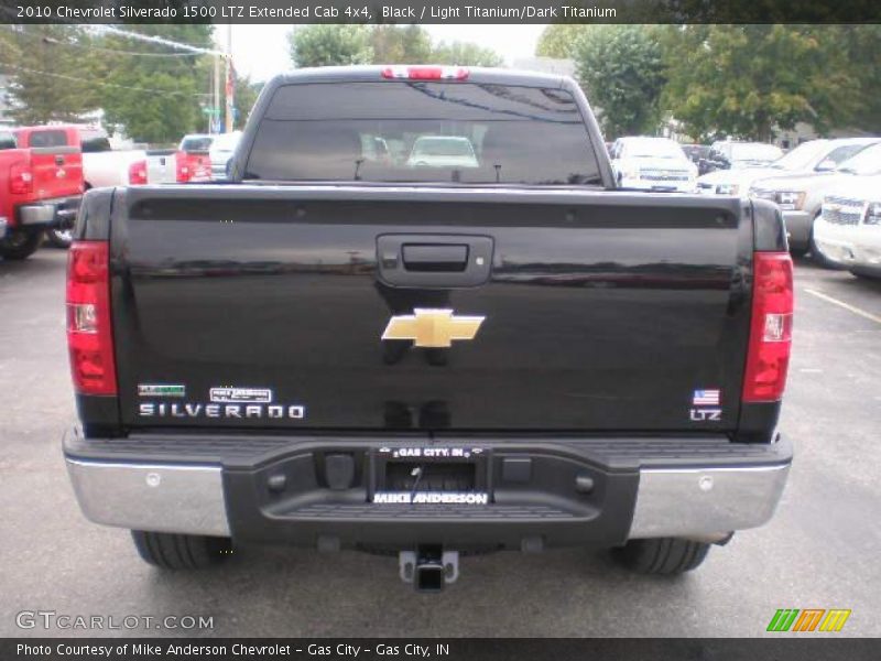 Black / Light Titanium/Dark Titanium 2010 Chevrolet Silverado 1500 LTZ Extended Cab 4x4