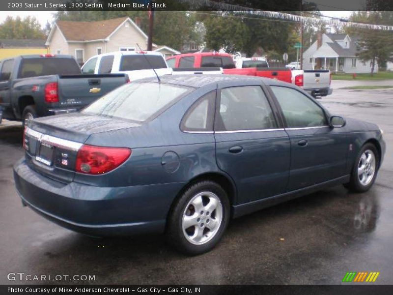 Medium Blue / Black 2003 Saturn L Series L300 Sedan