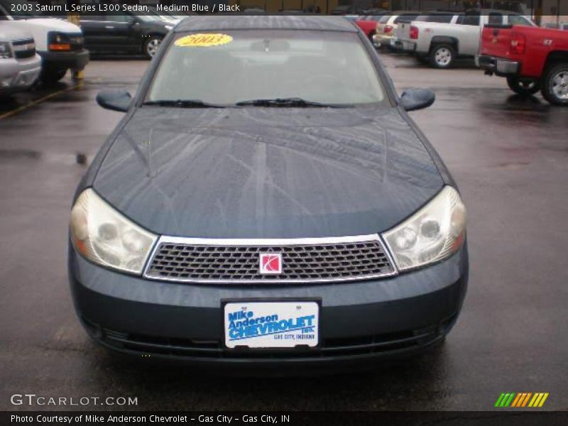 Medium Blue / Black 2003 Saturn L Series L300 Sedan