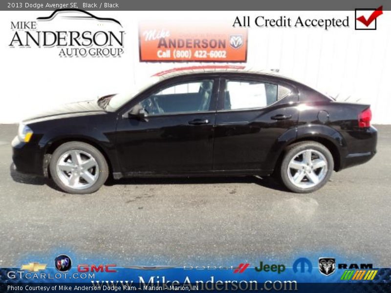 Black / Black 2013 Dodge Avenger SE