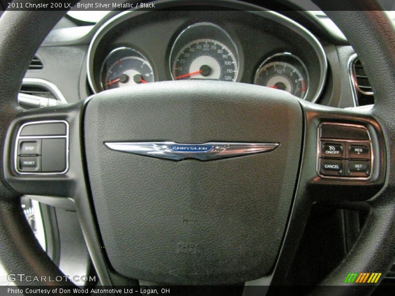 Bright Silver Metallic / Black 2011 Chrysler 200 LX