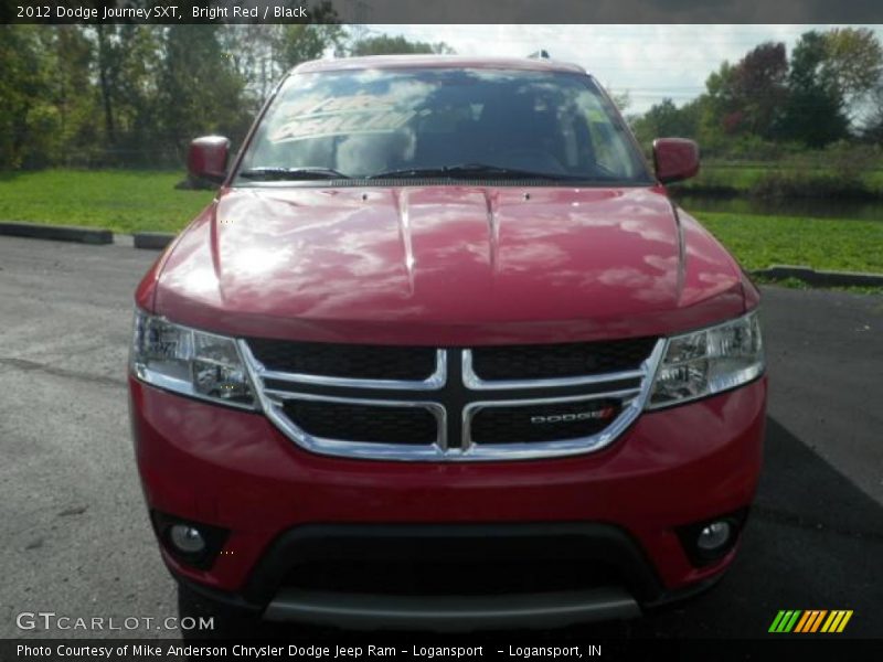 Bright Red / Black 2012 Dodge Journey SXT