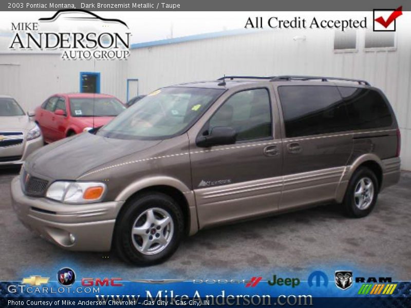 Dark Bronzemist Metallic / Taupe 2003 Pontiac Montana