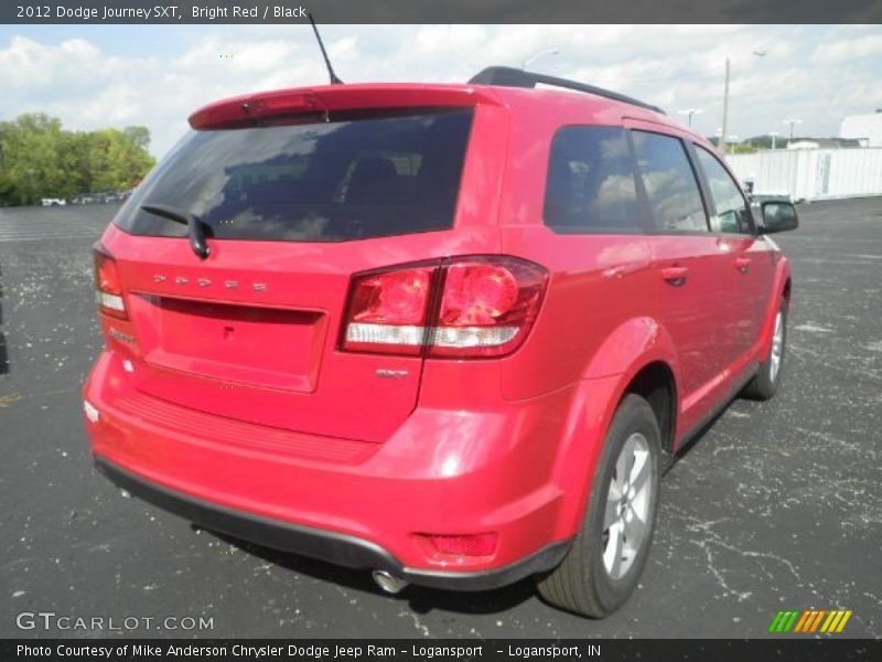 Bright Red / Black 2012 Dodge Journey SXT