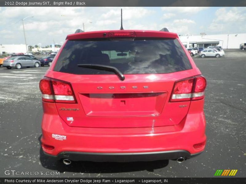 Bright Red / Black 2012 Dodge Journey SXT