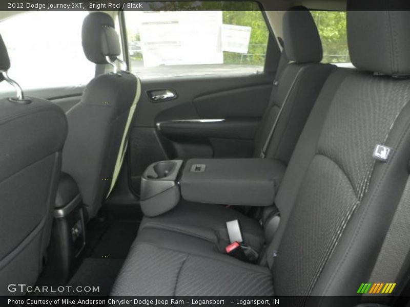 Bright Red / Black 2012 Dodge Journey SXT