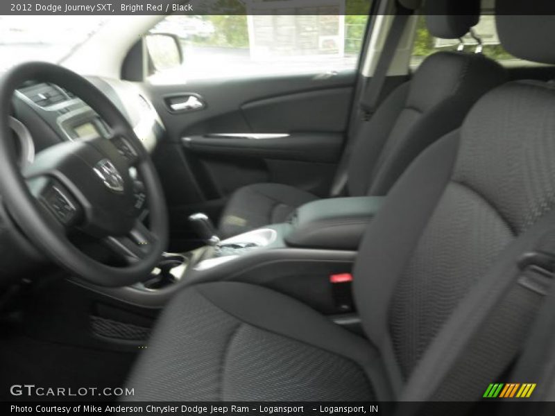 Bright Red / Black 2012 Dodge Journey SXT