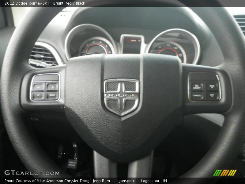 Bright Red / Black 2012 Dodge Journey SXT