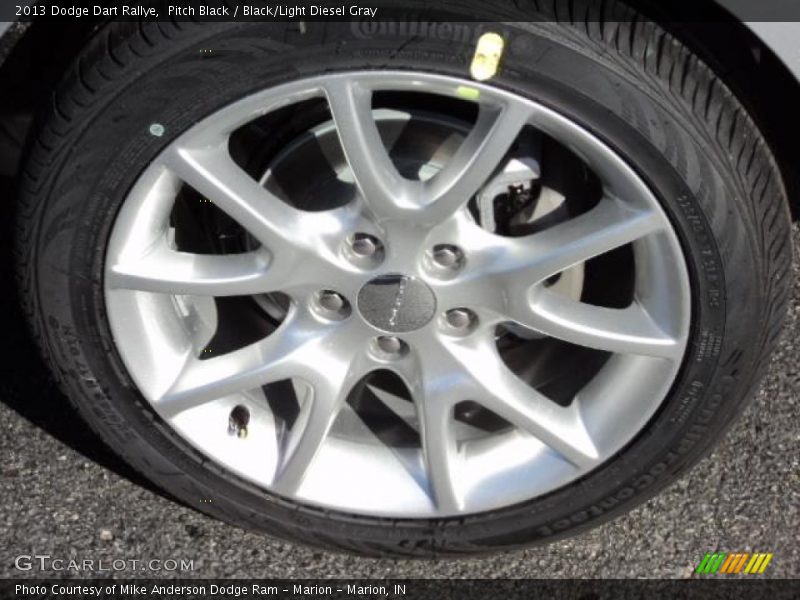 Pitch Black / Black/Light Diesel Gray 2013 Dodge Dart Rallye