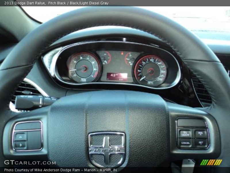 Pitch Black / Black/Light Diesel Gray 2013 Dodge Dart Rallye