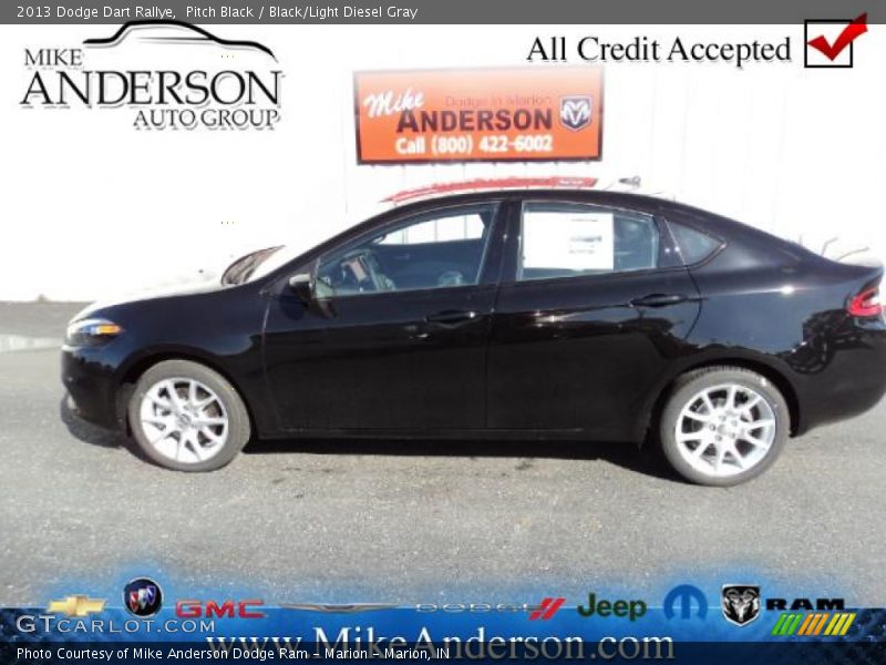Pitch Black / Black/Light Diesel Gray 2013 Dodge Dart Rallye