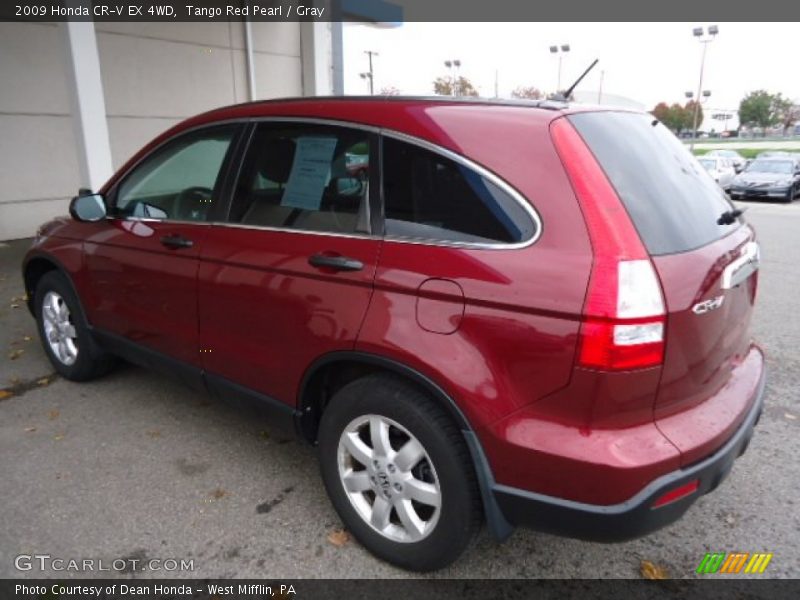 Tango Red Pearl / Gray 2009 Honda CR-V EX 4WD