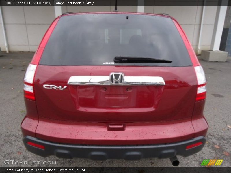 Tango Red Pearl / Gray 2009 Honda CR-V EX 4WD