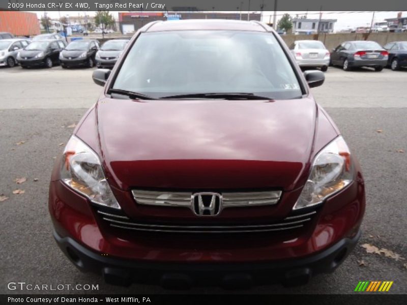 Tango Red Pearl / Gray 2009 Honda CR-V EX 4WD