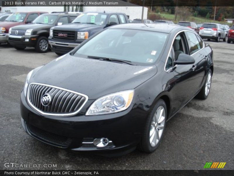 Carbon Black Metallic / Medium Titanium 2013 Buick Verano FWD