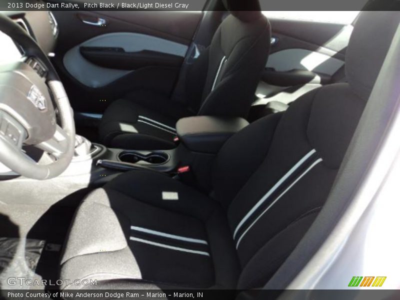 Pitch Black / Black/Light Diesel Gray 2013 Dodge Dart Rallye