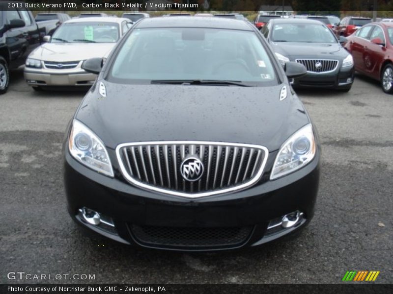 Carbon Black Metallic / Medium Titanium 2013 Buick Verano FWD