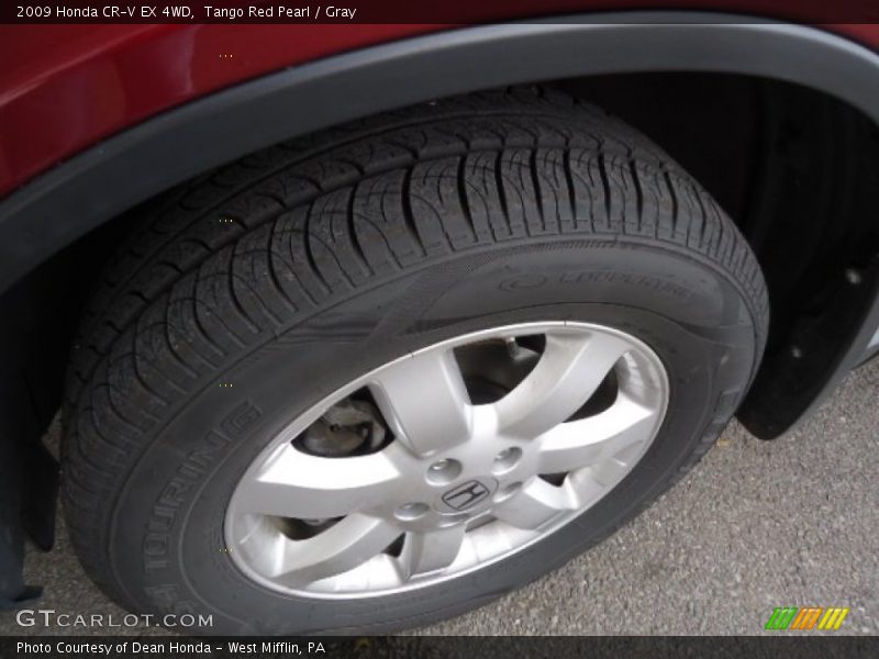 Tango Red Pearl / Gray 2009 Honda CR-V EX 4WD