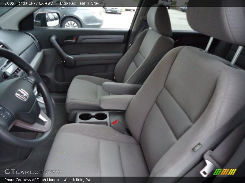 Tango Red Pearl / Gray 2009 Honda CR-V EX 4WD