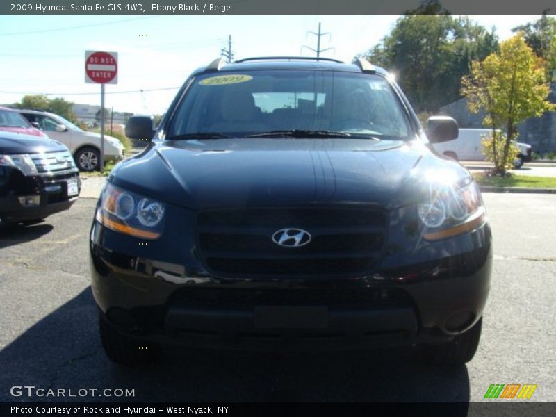 Ebony Black / Beige 2009 Hyundai Santa Fe GLS 4WD