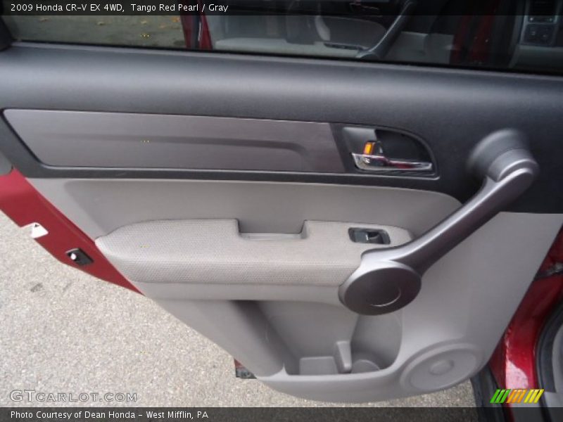 Tango Red Pearl / Gray 2009 Honda CR-V EX 4WD