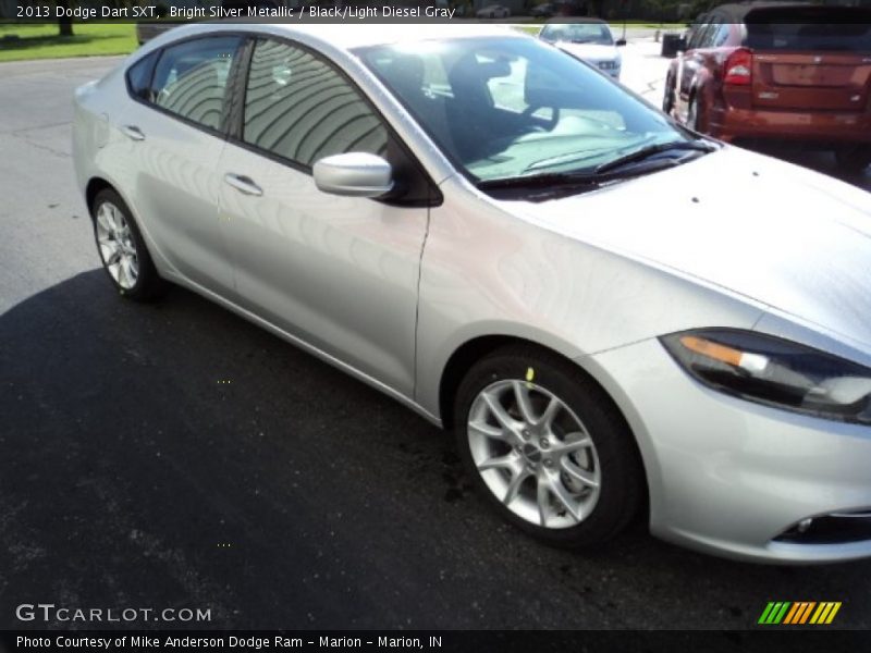 Bright Silver Metallic / Black/Light Diesel Gray 2013 Dodge Dart SXT