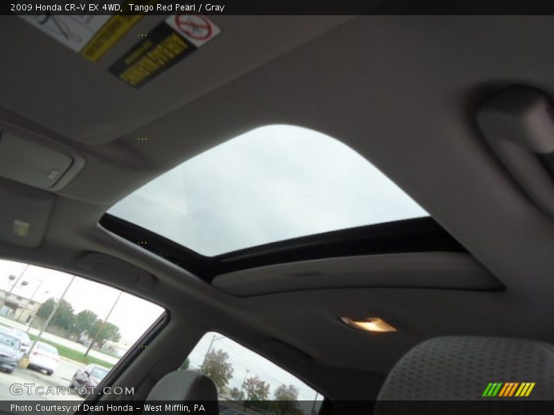 Tango Red Pearl / Gray 2009 Honda CR-V EX 4WD