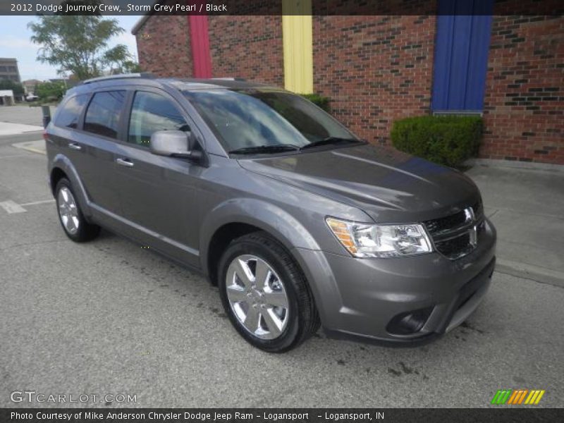 Storm Grey Pearl / Black 2012 Dodge Journey Crew