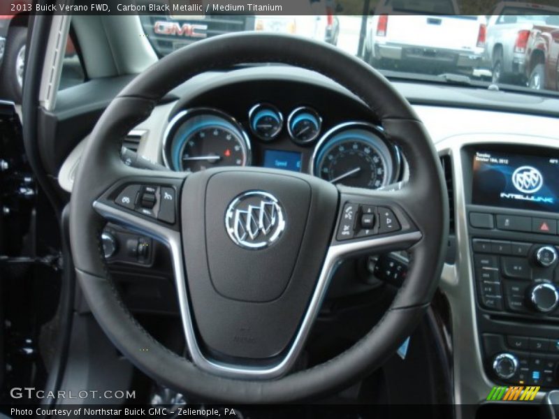 Carbon Black Metallic / Medium Titanium 2013 Buick Verano FWD