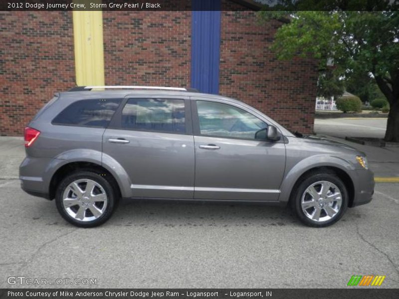 Storm Grey Pearl / Black 2012 Dodge Journey Crew