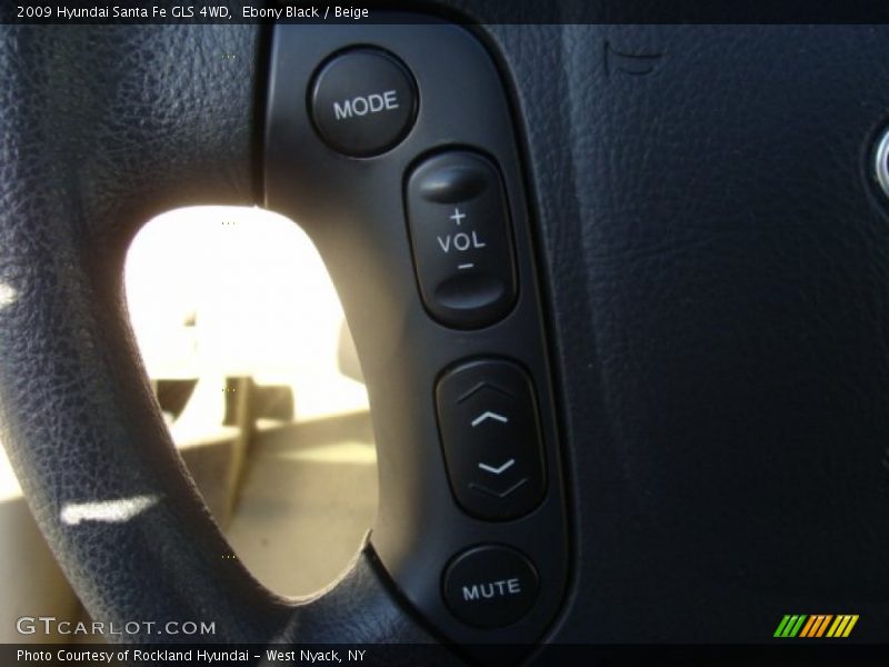 Ebony Black / Beige 2009 Hyundai Santa Fe GLS 4WD