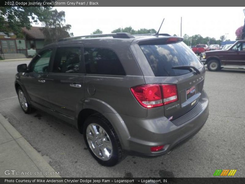 Storm Grey Pearl / Black 2012 Dodge Journey Crew