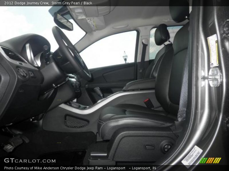 Storm Grey Pearl / Black 2012 Dodge Journey Crew