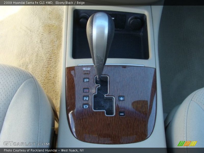 Ebony Black / Beige 2009 Hyundai Santa Fe GLS 4WD