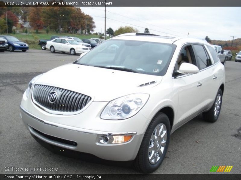 White Diamond Tricoat / Cashmere 2012 Buick Enclave AWD