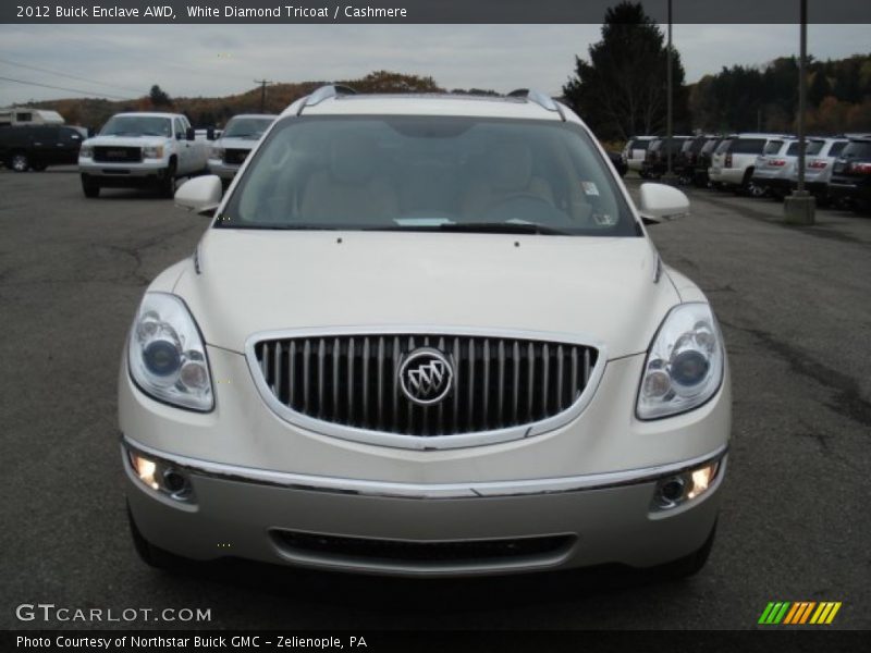 White Diamond Tricoat / Cashmere 2012 Buick Enclave AWD