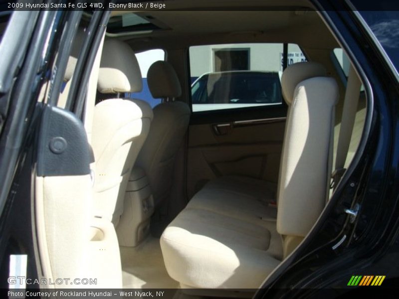 Ebony Black / Beige 2009 Hyundai Santa Fe GLS 4WD