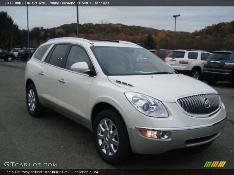 White Diamond Tricoat / Cashmere 2012 Buick Enclave AWD