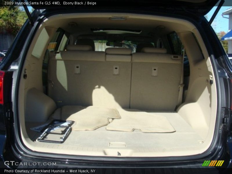Ebony Black / Beige 2009 Hyundai Santa Fe GLS 4WD