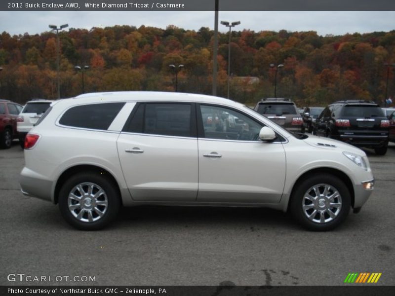 White Diamond Tricoat / Cashmere 2012 Buick Enclave AWD