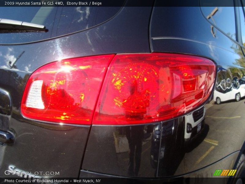 Ebony Black / Beige 2009 Hyundai Santa Fe GLS 4WD