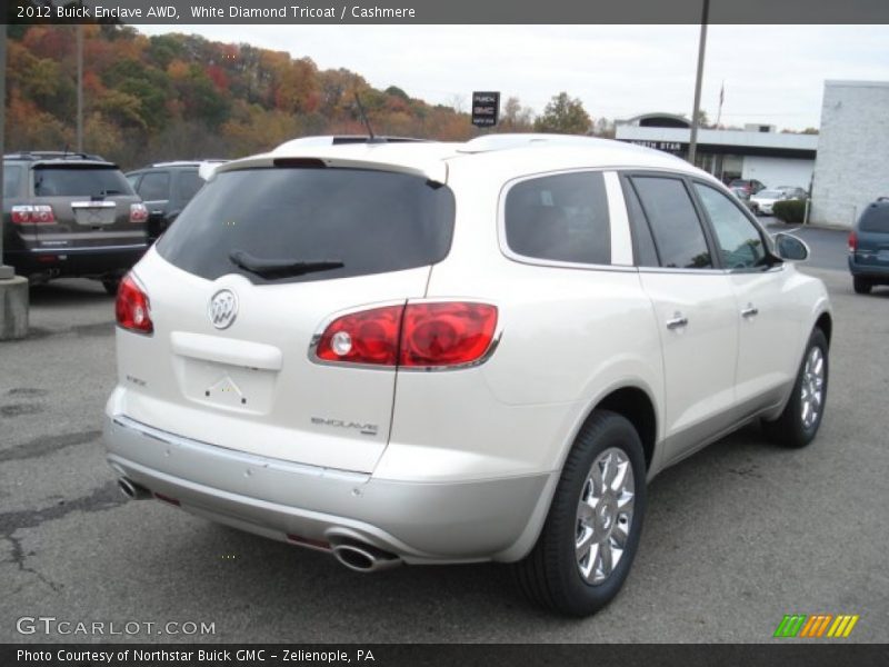 White Diamond Tricoat / Cashmere 2012 Buick Enclave AWD