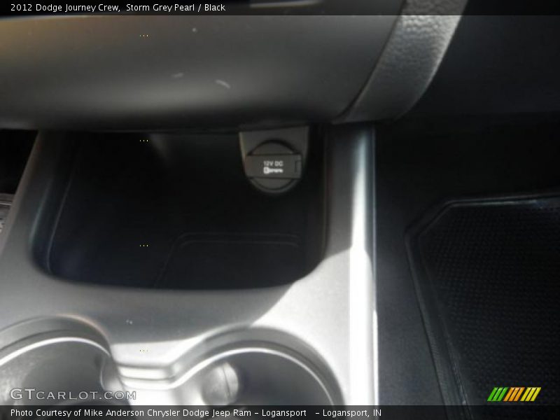 Storm Grey Pearl / Black 2012 Dodge Journey Crew