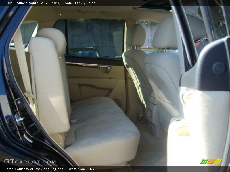 Ebony Black / Beige 2009 Hyundai Santa Fe GLS 4WD