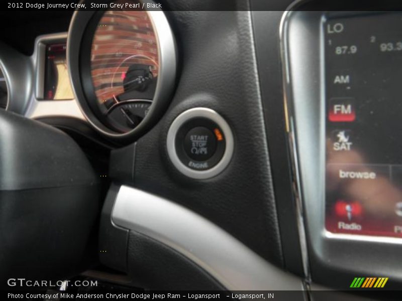 Storm Grey Pearl / Black 2012 Dodge Journey Crew